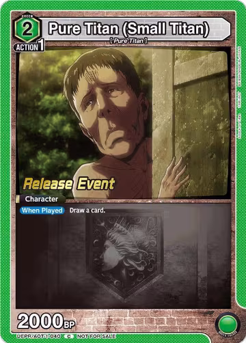 Pure Titan (Small Titan) (UEPR/AOT-1-040), Attack on Titan Release Event Cards — Union Arena card price