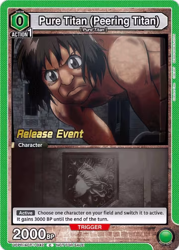 Pure Titan (Peering Titan) (UEPR/AOT-1-042), Attack on Titan Release Event Cards — Union Arena card price