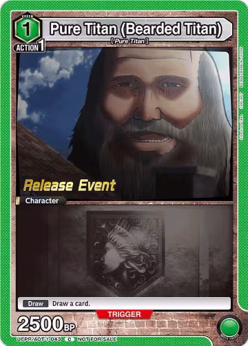 Pure Titan (Bearded Titan) (UEPR/AOT-1-043), Attack on Titan Release Event Cards — Union Arena card price