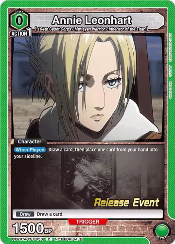 Annie Leonhart (050) (UEPR/AOT-1-050), Attack on Titan Release Event Cards — Union Arena card price