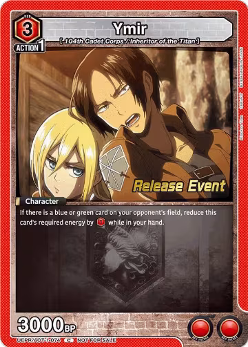 Ymir (074) (UEPR/AOT-1-074), Attack on Titan Release Event Cards — Union Arena card price