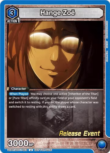 Hange Zoe (003) (UEPR/AOT-1-003), Attack on Titan Release Event Cards — Union Arena card price