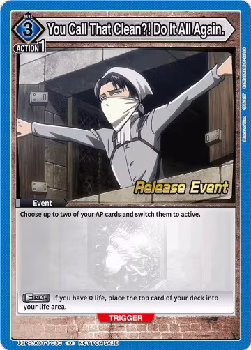 You Call That Clean?! Do It All Again. (UEPR/AOT-1-030) — card price