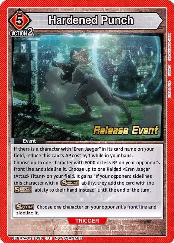 Hardened Punch (UEPR/AOT-1-096) — card price