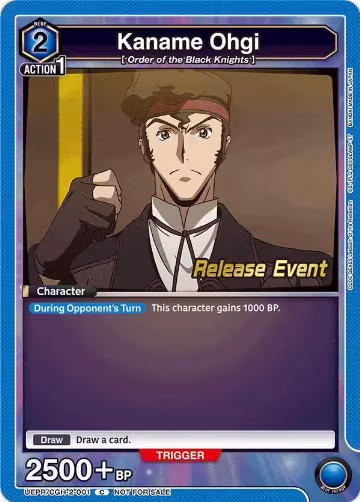 Kaname Ohgi (UEPR/CGH-2-001), UEX03BT: CODE GEASS: Lelouch of the Rebellion Vol.2 Release Event Cards — Union Arena card price