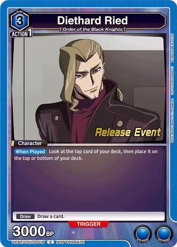 Diethard Ried (UEPR/CGH-2-010), UEX03BT: CODE GEASS: Lelouch of the Rebellion Vol.2 Release Event Cards — Union Arena card price