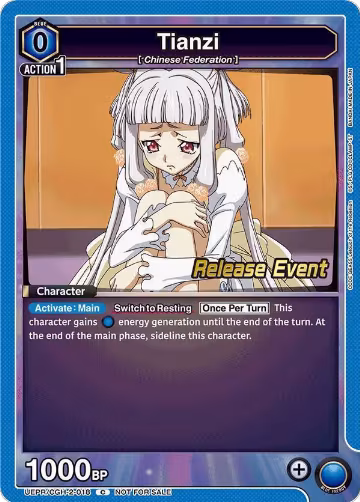 Tianzi (018) (UEPR/CGH-2-018), UEX03BT: CODE GEASS: Lelouch of the Rebellion Vol.2 Release Event Cards — Union Arena card price