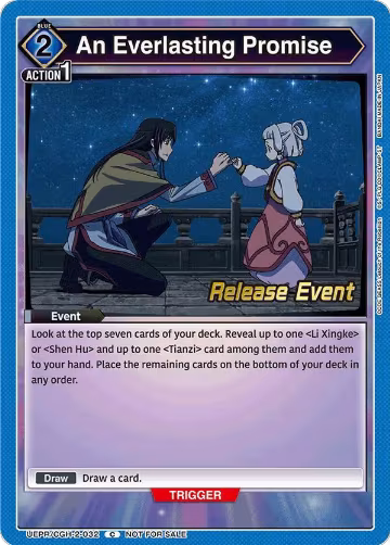 An Everlasting Promise (UEPR/CGH-2-032), UEX03BT: CODE GEASS: Lelouch of the Rebellion Vol.2 Release Event Cards — Union Arena card price