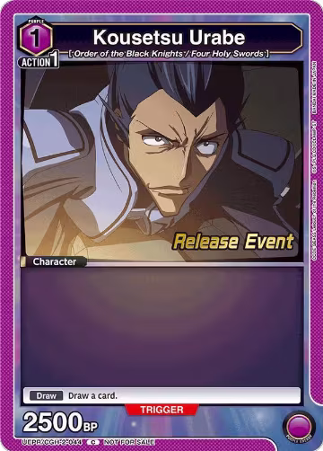 Kousetsu Urabe (UEPR/CGH-2-044), UEX03BT: CODE GEASS: Lelouch of the Rebellion Vol.2 Release Event Cards — Union Arena card price