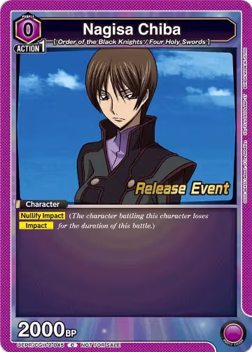 Nagisa Chiba (UEPR/CGH-2-045), UEX03BT: CODE GEASS: Lelouch of the Rebellion Vol.2 Release Event Cards — Union Arena card price