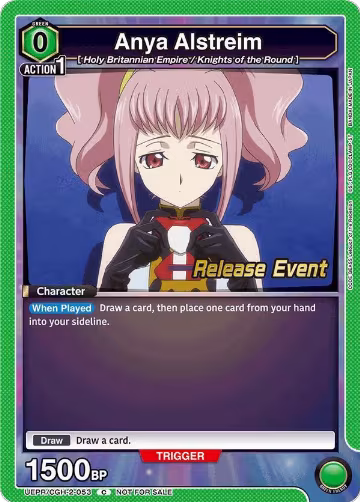 Anya Alstreim (053) (UEPR/CGH-2-053), UEX03BT: CODE GEASS: Lelouch of the Rebellion Vol.2 Release Event Cards — Union Arena card price