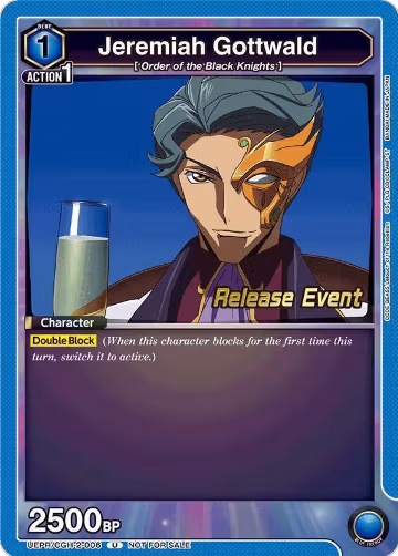 Jeremiah Gottwald (UEPR/CGH-2-006), UEX03BT: CODE GEASS: Lelouch of the Rebellion Vol.2 Release Event Cards — Union Arena card price