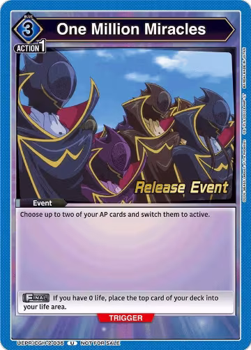 One Million Miracles (UEPR/CGH-2-036) — card price