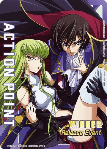 Action Point Card (Release Event Winner) (UEPR/CGH-AP03), UEX03BT: CODE GEASS: Lelouch of the Rebellion Vol.2 Release Event Cards — Union Arena card price