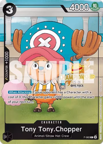 Tony Tony.Chopper (CS 25-26 Event Pack) (P-065), One Piece Promotion Cards — One Piece card price