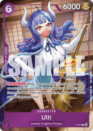 Ulti (CS 25-26 Event Pack) (P-077), One Piece Promotion Cards — One Piece card price