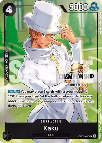 Kaku (CS 25-26 Celebration Pack) (OP07-080), One Piece Promotion Cards — One Piece card price