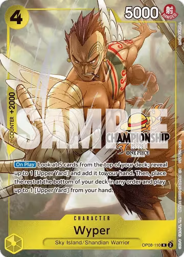 Wyper (CS 25-26 Celebration Pack) (OP08-110), One Piece Promotion Cards — One Piece card price