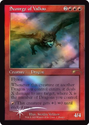 Scourge of Valkas (Retro Frame) (2), MagicFest Cards — Magic card price