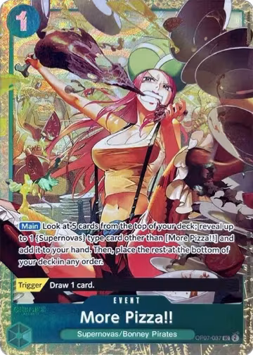 More Pizza!! (Premium Card Collection -Best Selection Vol. 4-) (OP07-037), One Piece Promotion Cards — One Piece card price