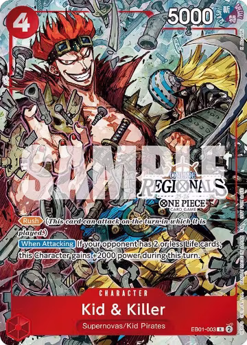 Kid & Killer (Online Regional Participation Pack 2025 Vol.2) (EB01-003), One Piece Promotion Cards — One Piece card price