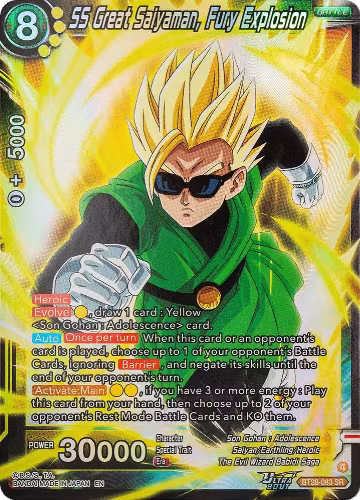 SS Great Saiyaman, Fury Explosion (BT28-083), Prismatic Clash — DB Super card price