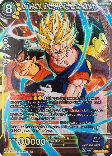 SS Vegito, Strongest Fighter in History (BT28-097), Prismatic Clash — DB Super card price