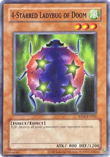4-Starred Ladybug of Doom (RP02-EN022), Retro Pack 2 (2020 Date Reprint) — Yu-Gi-Oh! card price