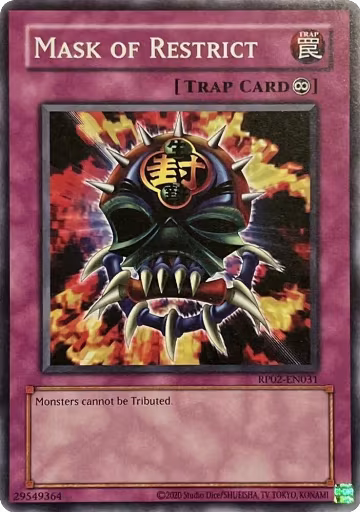 Mask of Restrict (RP02-EN031), Retro Pack 2 (2020 Date Reprint) — Yu-Gi-Oh! card price