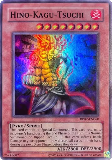 Hino-Kagu-Tsuchi (RP02-EN060), Retro Pack 2 (2020 Date Reprint) — Yu-Gi-Oh! card price