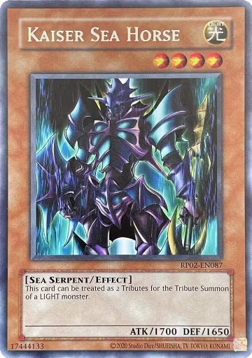 Kaiser Sea Horse (RP02-EN087), Retro Pack 2 (2020 Date Reprint) — Yu-Gi-Oh! card price