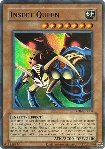 Insect Queen (RP02-EN088), Retro Pack 2 (2020 Date Reprint) — Yu-Gi-Oh! card price