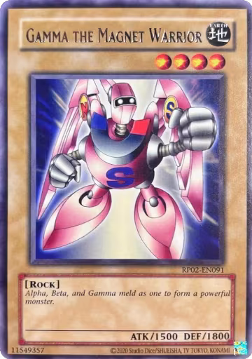 Gamma The Magnet Warrior (RP02-EN091), Retro Pack 2 (2020 Date Reprint) — Yu-Gi-Oh! card price