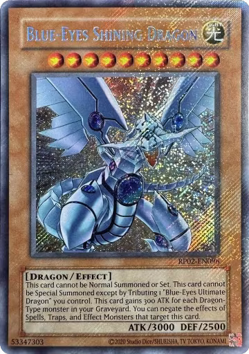 Blue-Eyes Shining Dragon (RP02-EN096) — card price