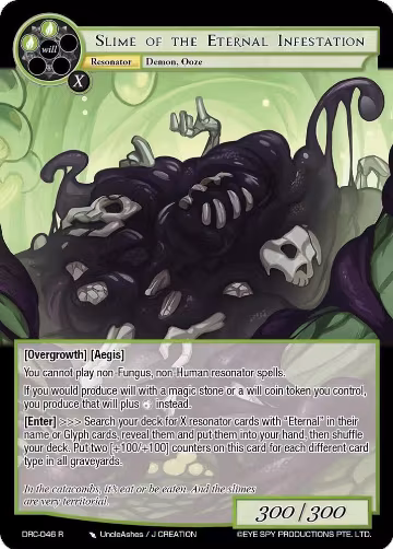 Slime of the Eternal Infestation (DRC-046 R), Descent into the Raven's Catacombs — Force of Will card price