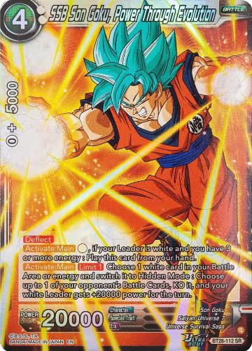 SSB Son Goku, Power Through Evolution (BT28-112), Prismatic Clash — DB Super card price