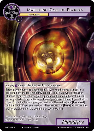 Maddening Gaze of Diabolos (DRC-055 N), Descent into the Raven's Catacombs — Force of Will card price