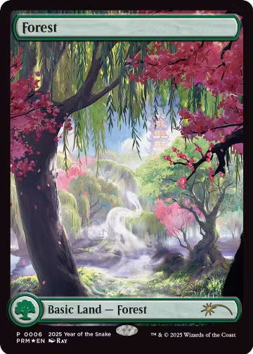 Forest (Year of the Snake 2025) (6), Standard Showdown Promos — Magic card price