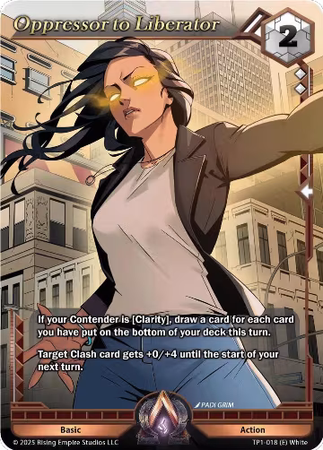 Oppressor to Liberator (TP1-018), Spoils of the Forgotten — Alpha Clash card price