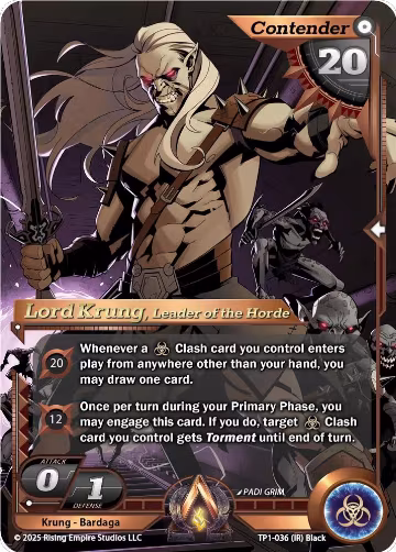 Lord Krung, Leader of the Horde (TP1-036), Spoils of the Forgotten — Alpha Clash card price