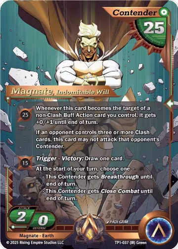 Magnate, Indomitable Will (TP1-037), Spoils of the Forgotten — Alpha Clash card price