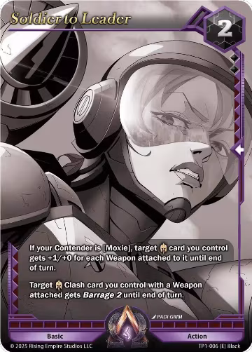 Soldier to Leader (Monochrome) (TP1-006), Spoils of the Forgotten — Alpha Clash card price