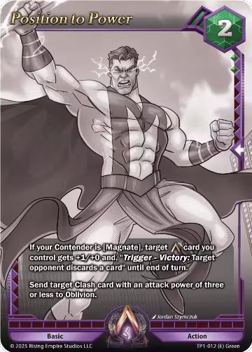 Position to Power (Monochrome) (TP1-012), Spoils of the Forgotten — Alpha Clash card price