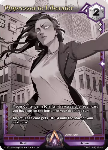 Oppressor to Liberator (Monochrome) (TP1-018), Spoils of the Forgotten — Alpha Clash card price