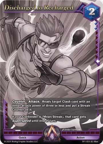 Discharged to Recharged (Monochrome) (TP1-023), Spoils of the Forgotten — Alpha Clash card price