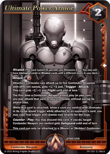 Ultimate Power Armor (Monochrome) (TP1-031), Spoils of the Forgotten — Alpha Clash card price