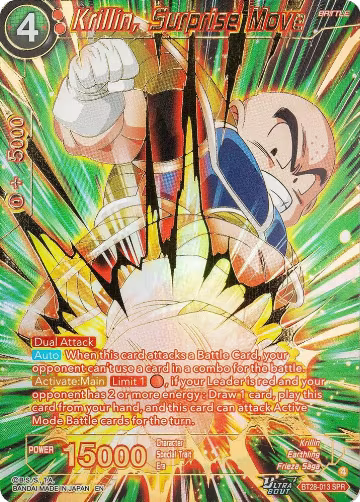 Krillin, Surprise Move (SPR) (BT28-013), Prismatic Clash — DB Super card price