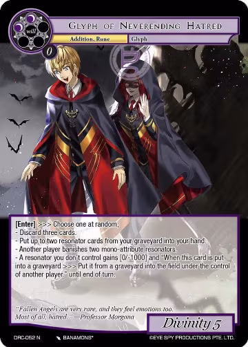 Glyph of Neverending Hatred (DRC-052 N), Descent into the Raven's Catacombs — Force of Will card price