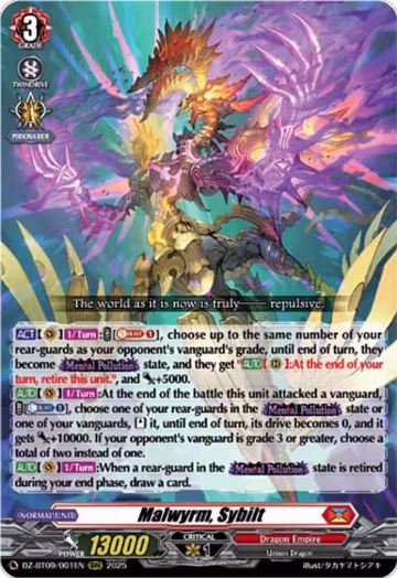 Malwyrm, Sybilt (DZ-BT09/001EN), DZ-BT09: Super Brave Detonation — Vanguard card price