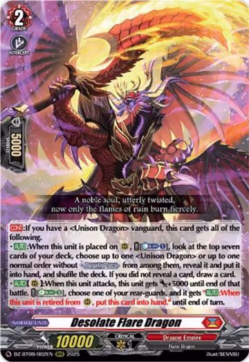 Desolate Flare Dragon (DZ-BT09/002EN), DZ-BT09: Super Brave Detonation — Vanguard card price